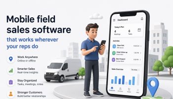 Mobile field sales software